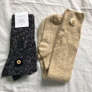 Maurice’s Flower Boot Socks - knee socks bundle